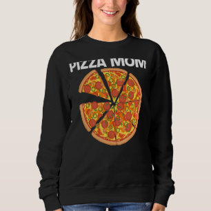 Pizza für Mama Mutter Italienische Pizza Slice Foo Sweatshirt