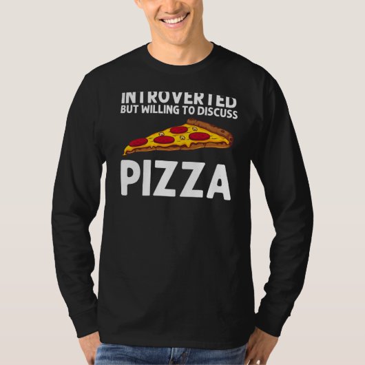 Pizza für Männer Italienische Pizza Pepperoni T-Shirt (Vorderseite)