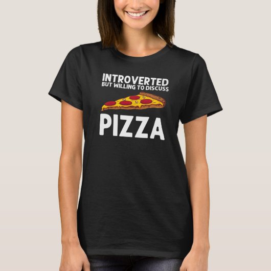 Pizza für Männer Italienische Pizza Pepperoni T-Shirt (Vorderseite)