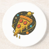 Pizza Galaxy - Kosmische Scheibe des Geschmacks Getränkeuntersetzer (Vorne)