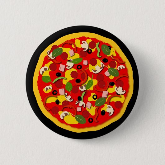 Pizza-Gastgeschenk Button (Vorderseite)
