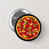 Pizza-Gastgeschenk Button (Vorne & Hinten)