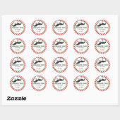 Pizza Gastgeschenk Sticker (Blatt)