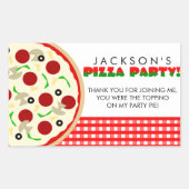 Pizza Gastgeschenk Stickers (Vorderseite)
