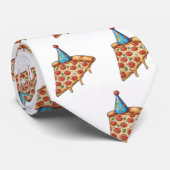 Pizza & Geburtshut Krawatte (Gerollt)