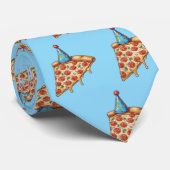 Pizza & Geburtshut Krawatte (Gerollt)