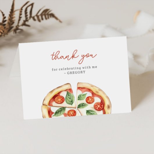 Pizza Geburtstag Dankeskarte