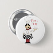 Pizza-Geburtstags-Party Button (Vorne & Hinten)