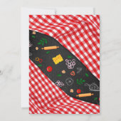 Pizza Geburtstagsfeier Redaktionsfähige Einladung (Rückseite)