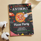 Pizza Geburtstagsfeier Redaktionsfähige Einladung