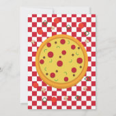 Pizza Geburtstagsparty Einladung (Rückseite)