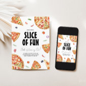 Pizza Geburtstagsparty Einladung