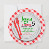 Pizza Geburtstagsparty Einladungen (Rückseite)