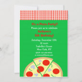 Pizza Geburtstagsparty Einladungen (Vorderseite)