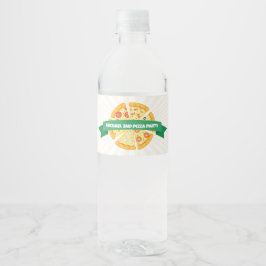 Pizza Geburtstagsparty Wasserflaschen Labels Wasserflaschenetikett