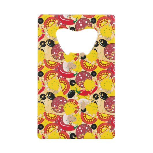 Pizza Geldbeutel Flaschenöffner (Vorderseite)