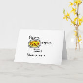 Pizza gelöst karte (Gelbe Blume)