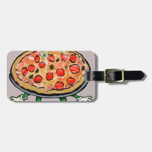 Pizza Gepäckanhänger (Vorderseite horizontal)