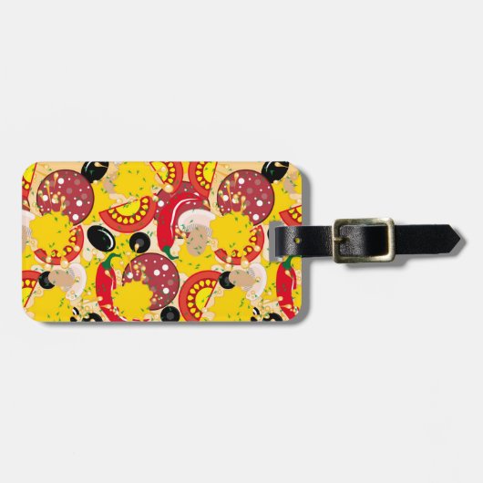 Pizza Gepäckanhänger (Vorderseite horizontal)