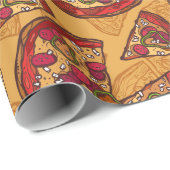 Pizza Geschenkpapier (Rolleneckpunkt)