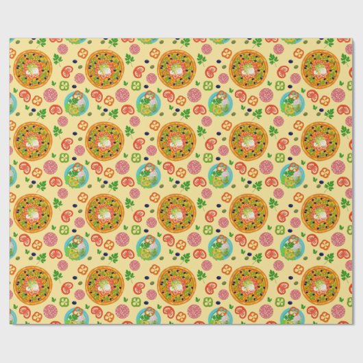 Pizza Geschenkpapier (Flach)