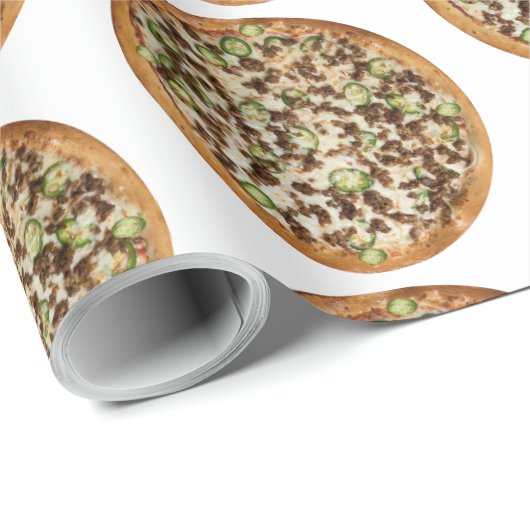 Pizza Geschenkpapier (Rolleneckpunkt)