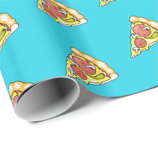 Pizza Geschenkpapier (Rolleneckpunkt)