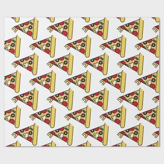PIZZA GESCHENKPAPIER (Flach)