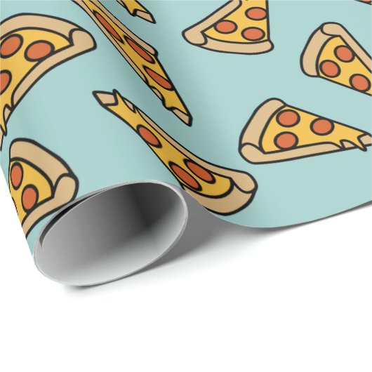 Pizza Geschenkpapier (Rolleneckpunkt)