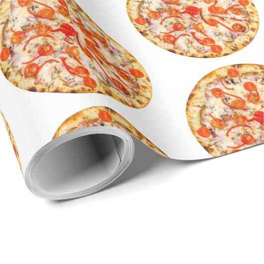 Pizza Geschenkpapier (Rolleneckpunkt)