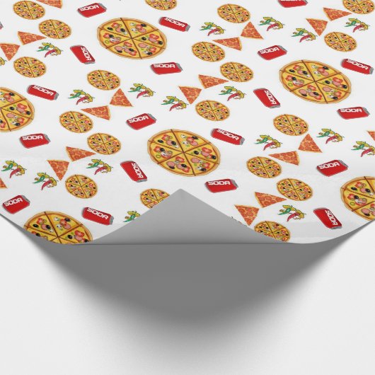 Pizza Geschenkpapier (Ecke)