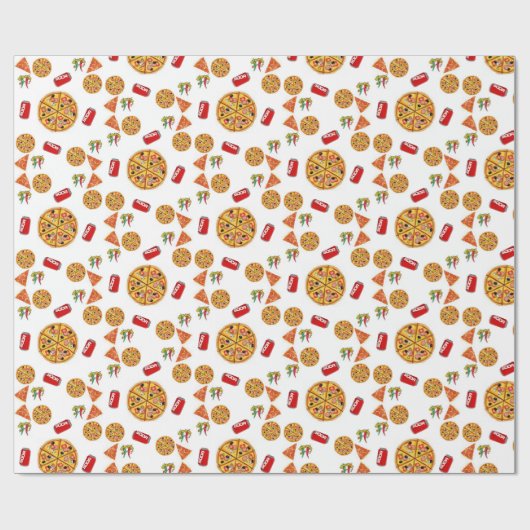 Pizza Geschenkpapier (Flach)