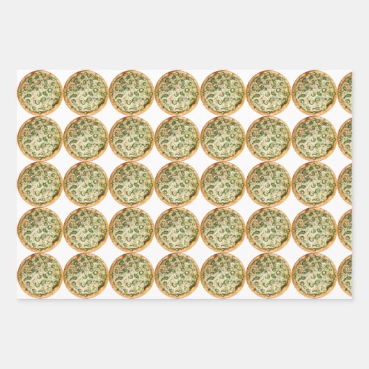 Pizza Geschenkpapier Set (Vorderseite)