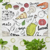 Pizza  geschirrtuch (Gefaltet)