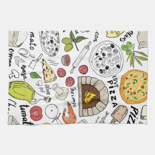 Pizza  geschirrtuch (Horizontal)