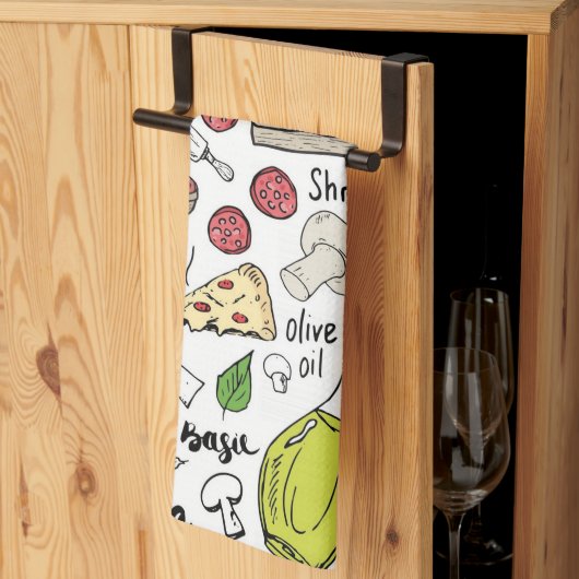 Pizza geschirrtuch (Drittel gefaltet)