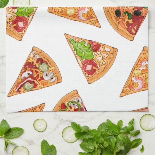 Pizza  geschirrtuch (Gefaltet)