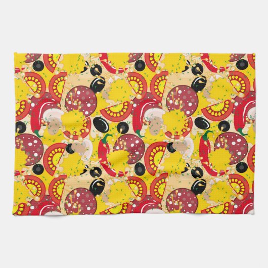 Pizza Geschirrtuch (Horizontal)