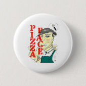 "Pizza-Gesicht " Button (Vorderseite)