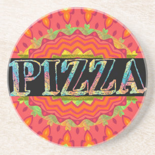 Pizza Getränke Coaster Getränkeuntersetzer
