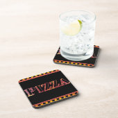 Pizza Getränke Coaster Getränkeuntersetzer (Rechte Seite)