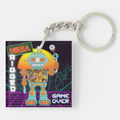 Pizza gezackt schlüsselanhänger (Rückseite)