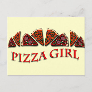 Pizza Girl Postkarte