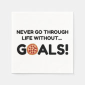 PIZZA GOALS SERVIETTE (Vorderseite)