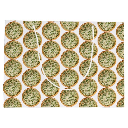 Pizza Große Geschenktüte (Rückseite)