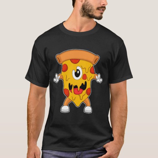 Pizza Halloween T-Shirt (Vorderseite)