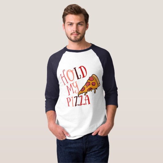 Pizza halten T-Shirt (Vorne ganz)