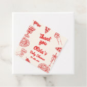 Pizza Hand Drawing Special Delivery Baby Dusche Geschenkanhänger (Beispiel)