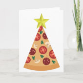 pizza hässlich Weihnachtsbaum lustig Einladung (Vorderseite)