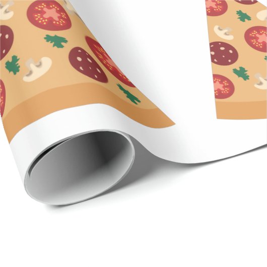 pizza hässlich Weihnachtsbaum lustig Geschenkpapier (Rolleneckpunkt)
